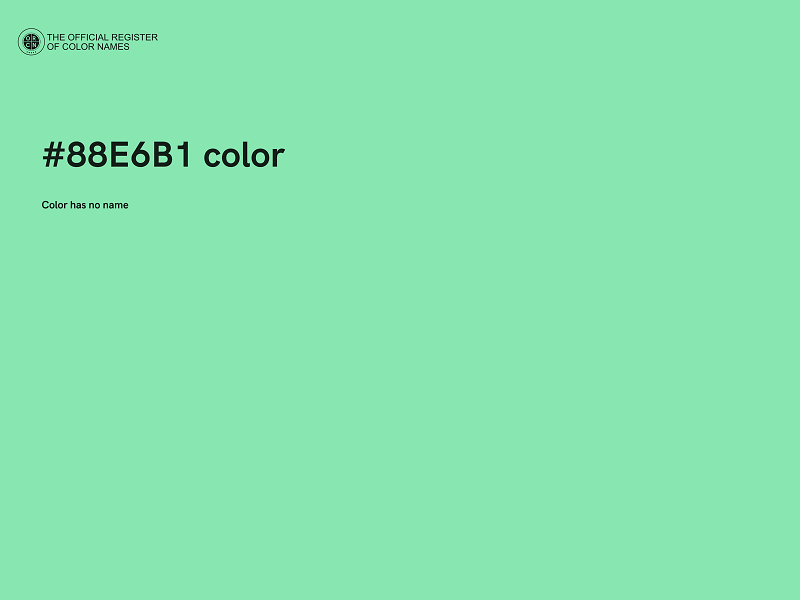 #88E6B1 color image