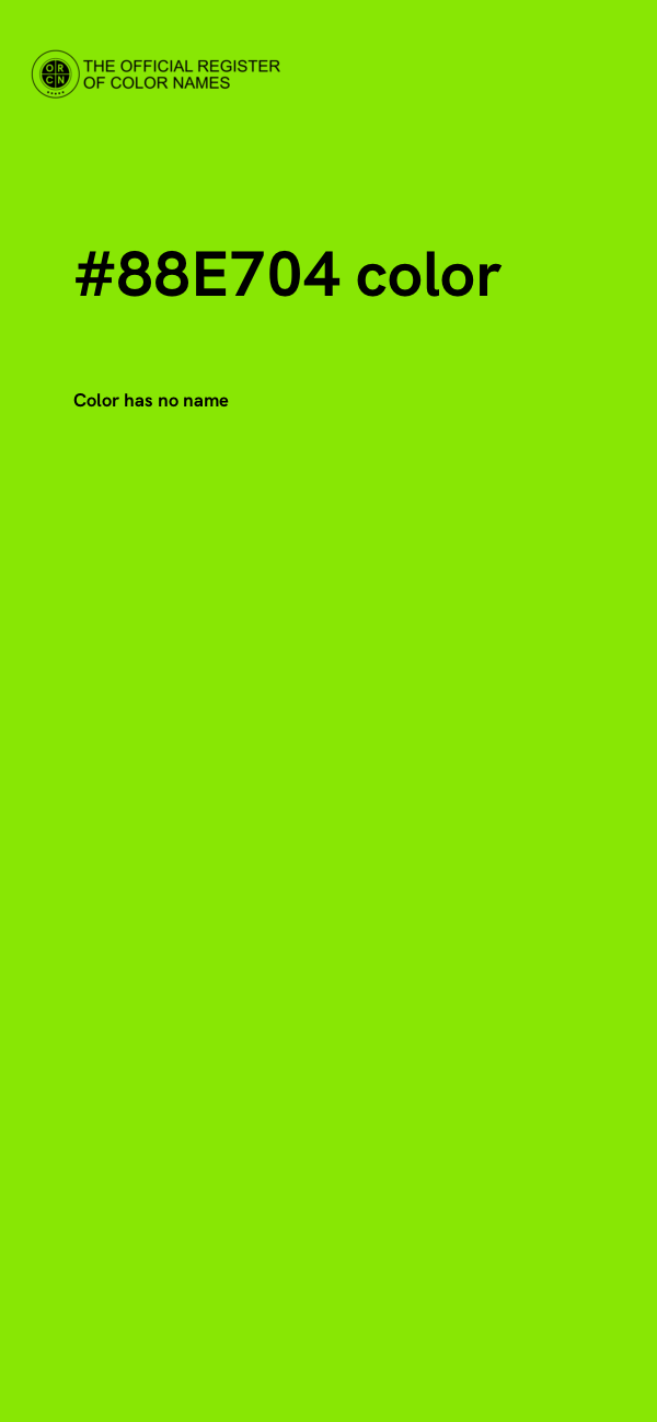 #88E704 color image