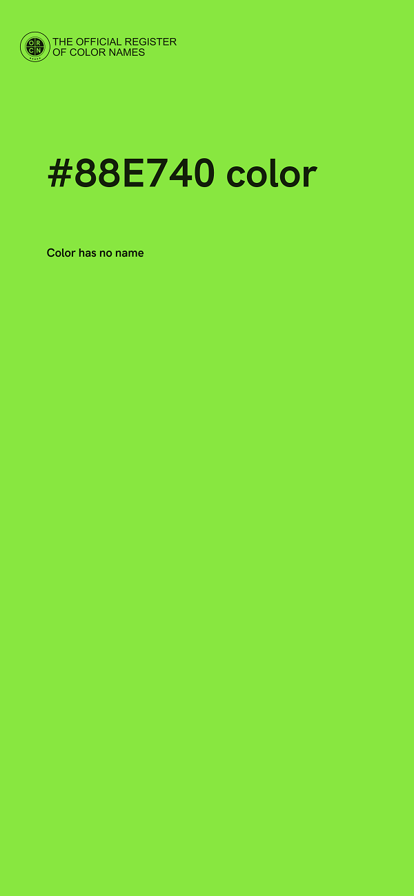 #88E740 color image