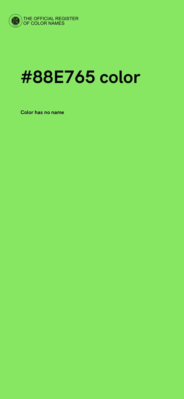 #88E765 color image