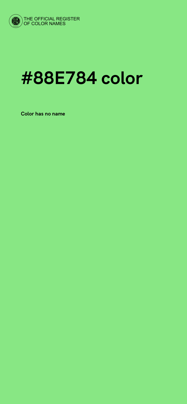 #88E784 color image
