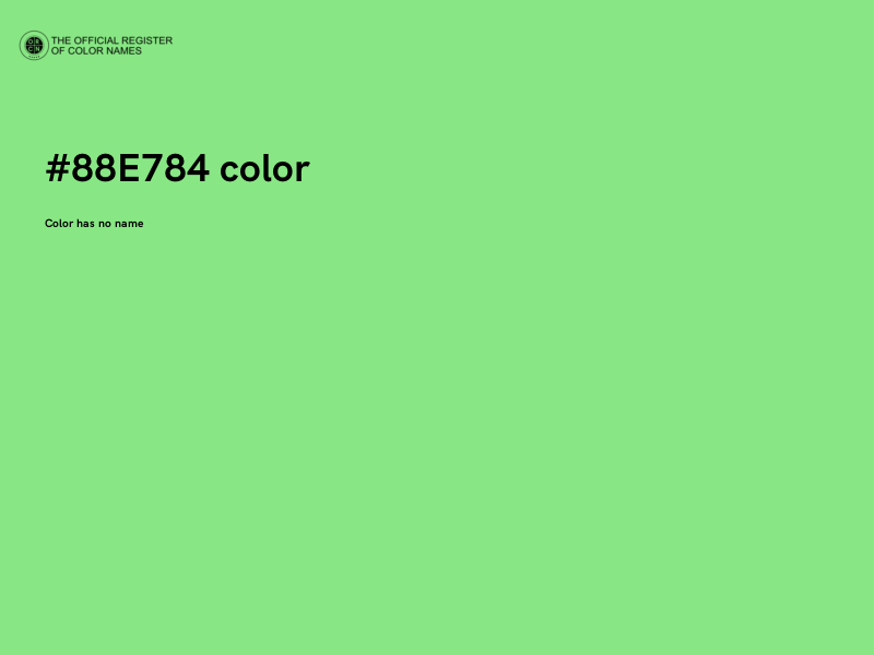 #88E784 color image