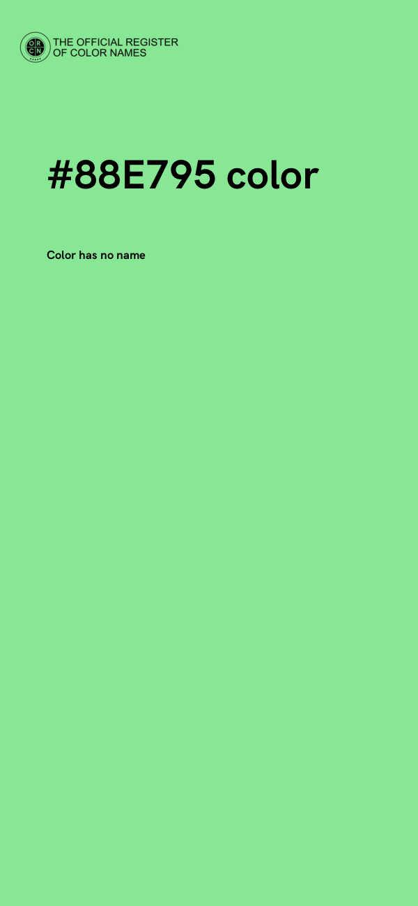 #88E795 color image