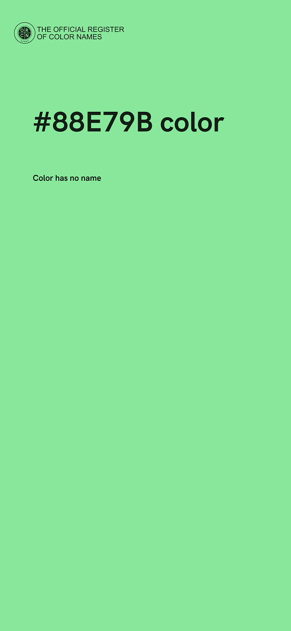#88E79B color image