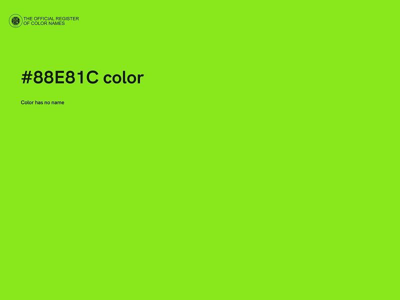 #88E81C color image