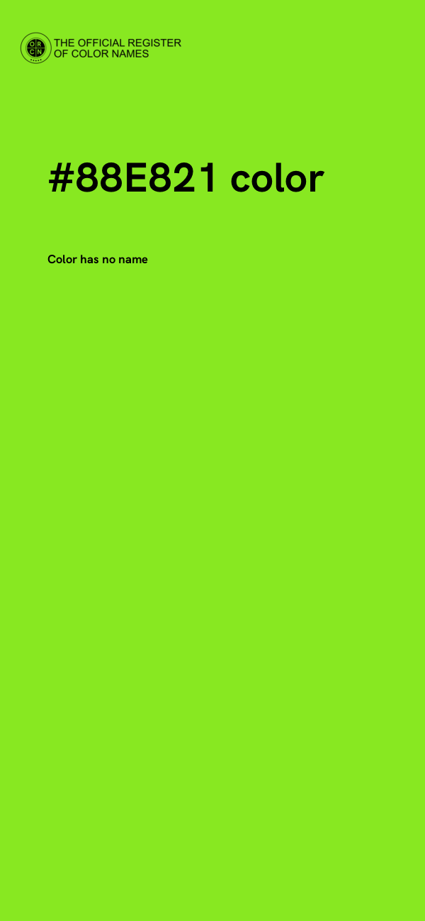 #88E821 color image