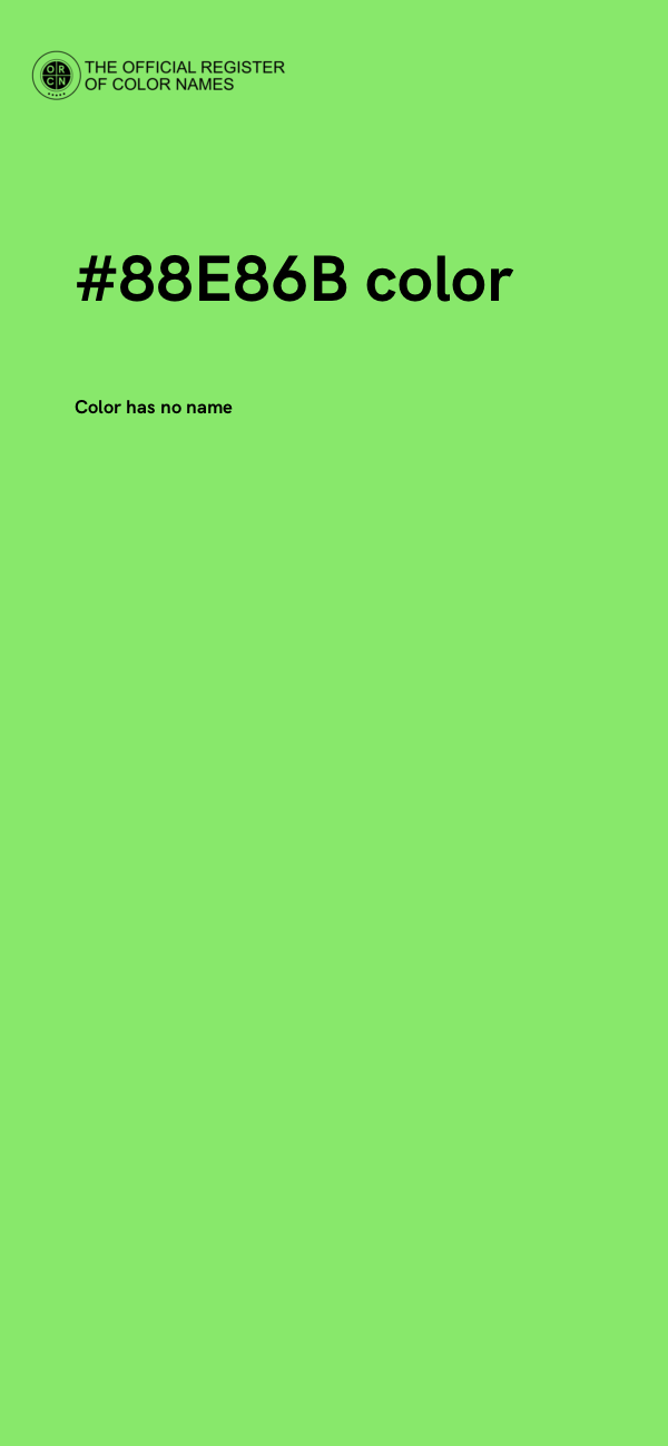 #88E86B color image