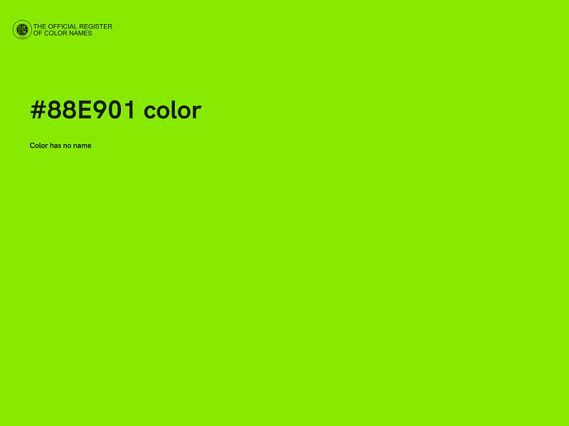 #88E901 color image