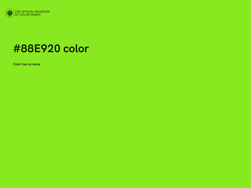 #88E920 color image