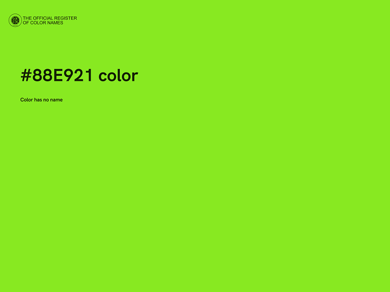 #88E921 color image