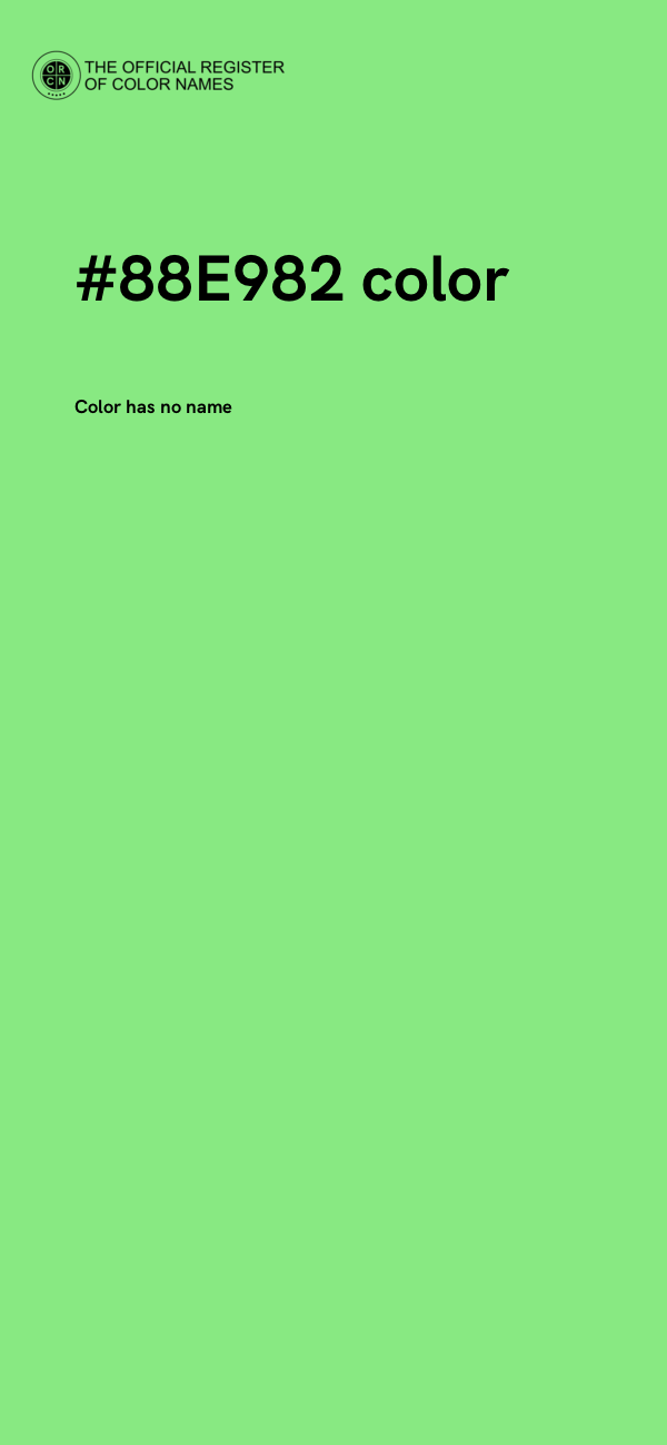 #88E982 color image