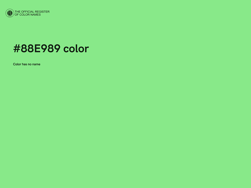 #88E989 color image