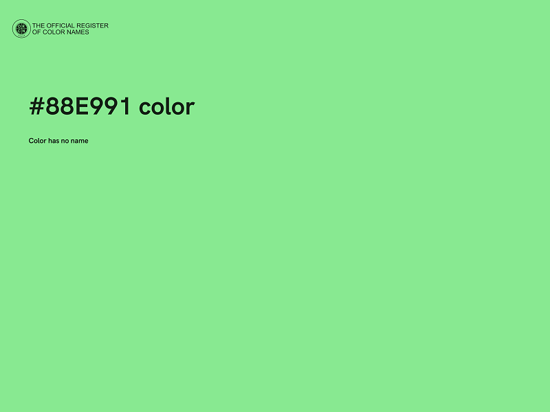 #88E991 color image