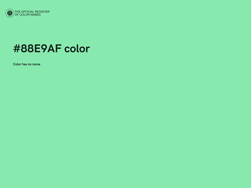 #88E9AF color image