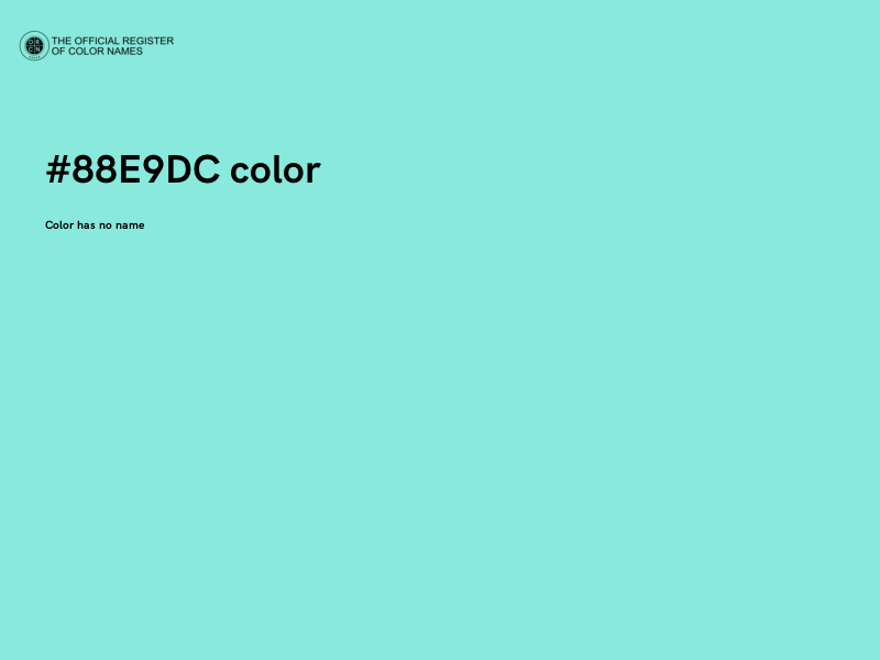 #88E9DC color image
