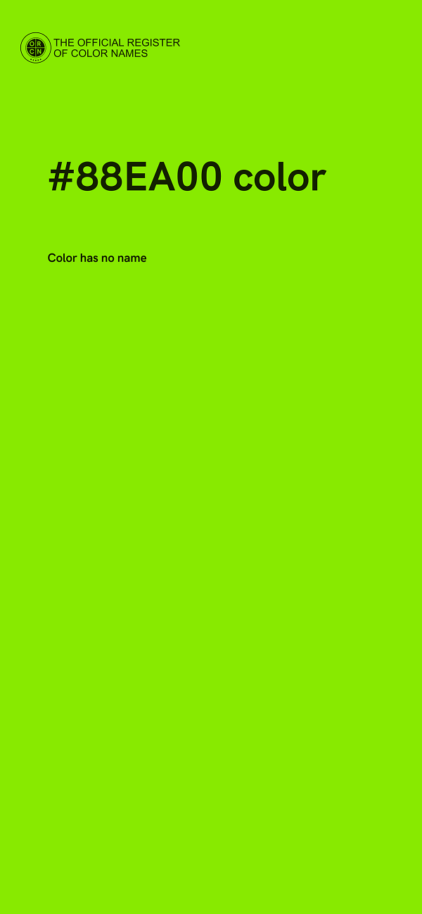 #88EA00 color image