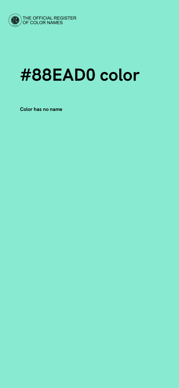 #88EAD0 color image