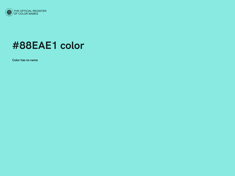 #88EAE1 color image