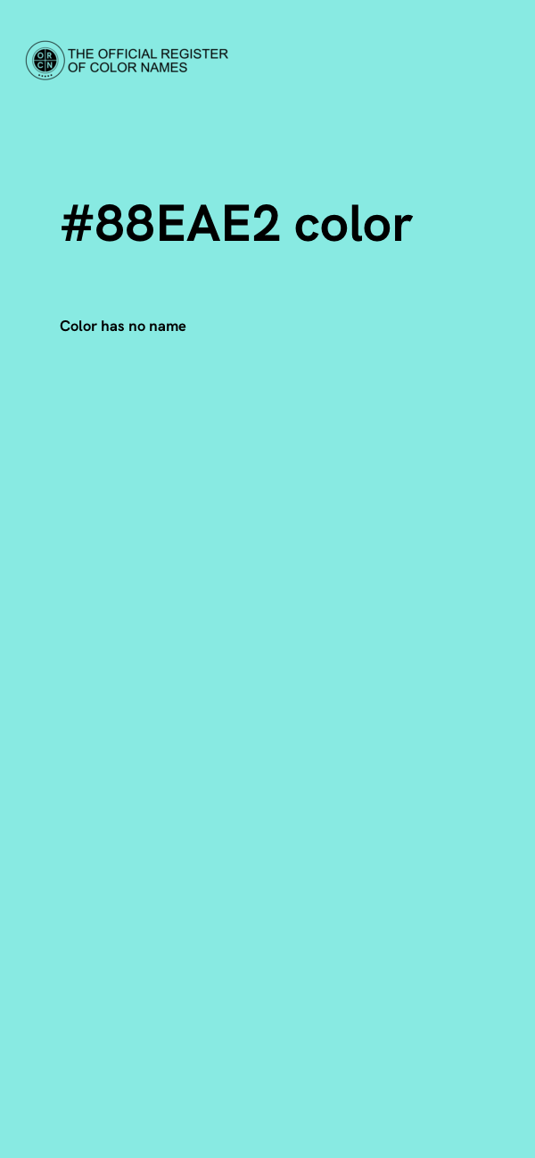 #88EAE2 color image