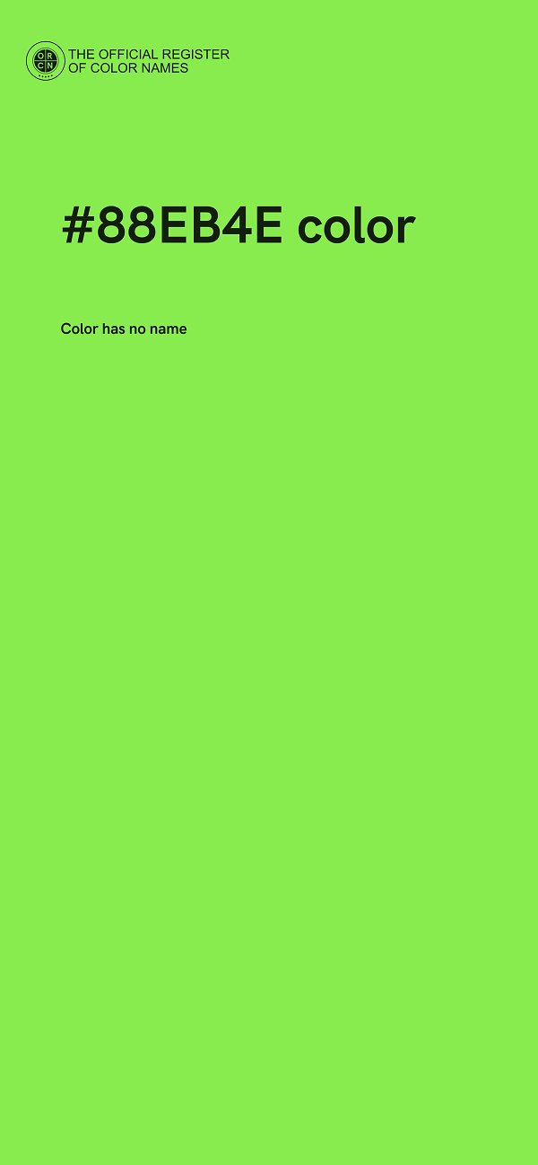 #88EB4E color image