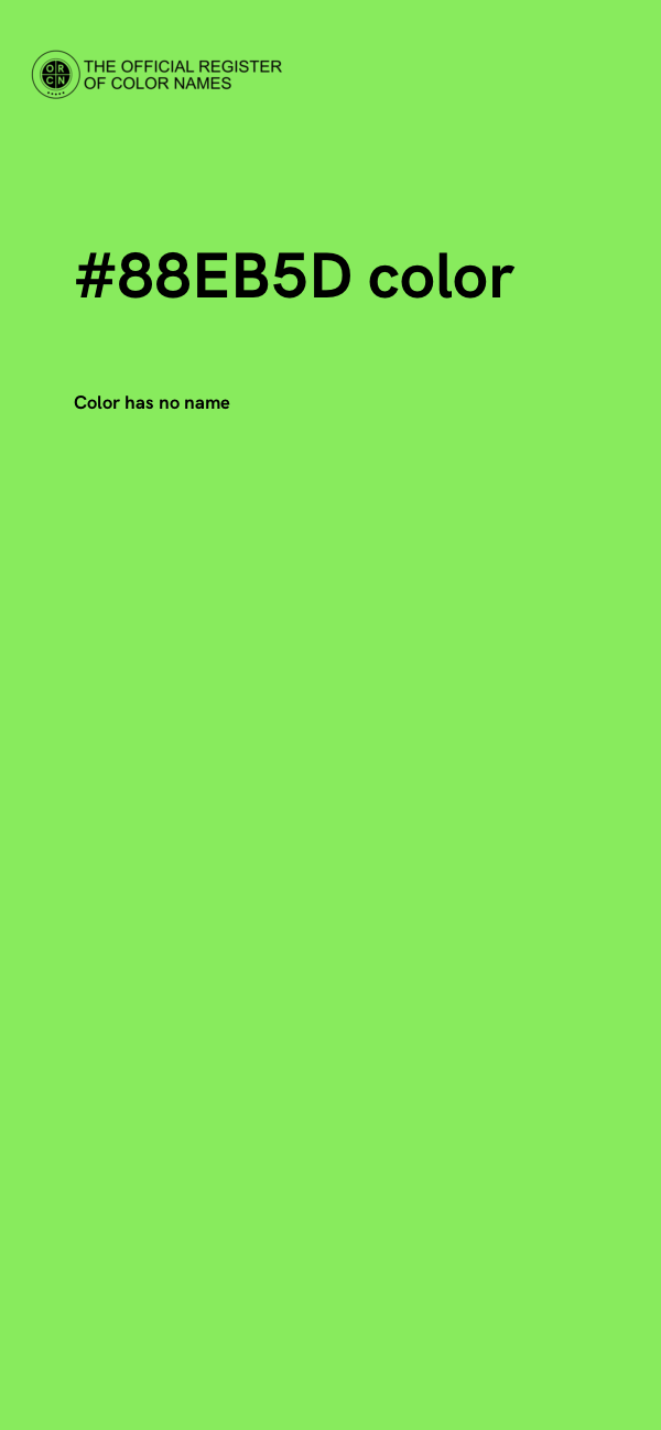 #88EB5D color image