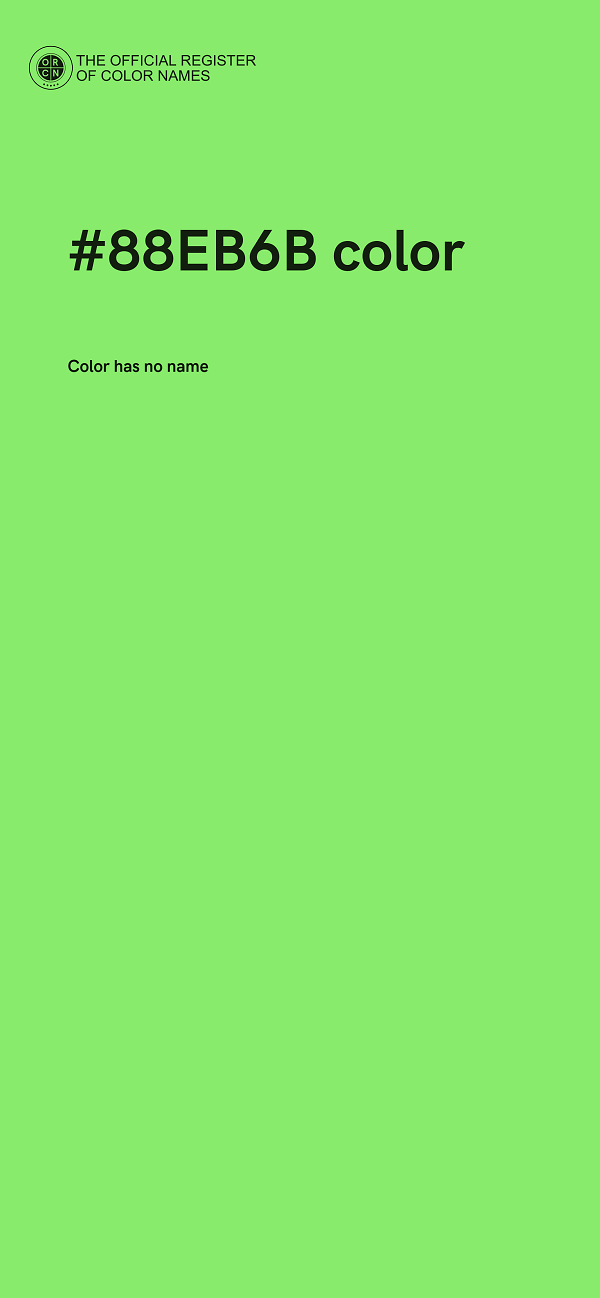 #88EB6B color image