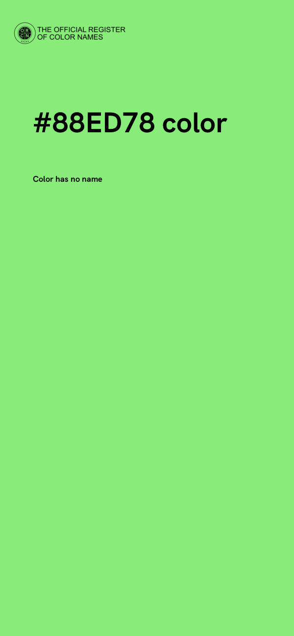 #88ED78 color image