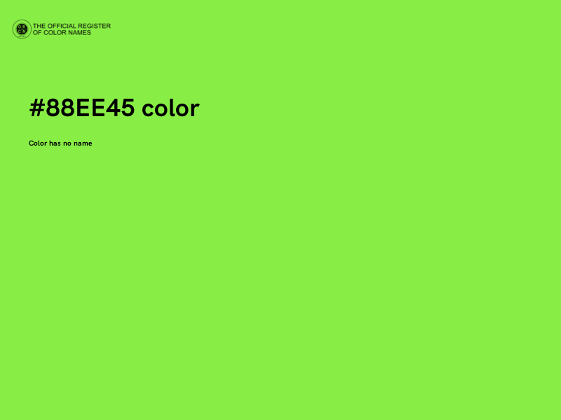 #88EE45 color image