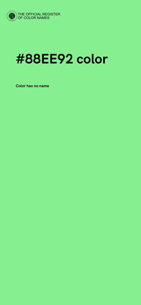 #88EE92 color image