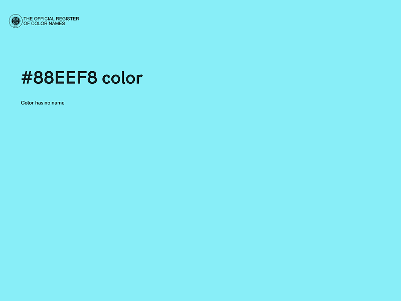 #88EEF8 color image