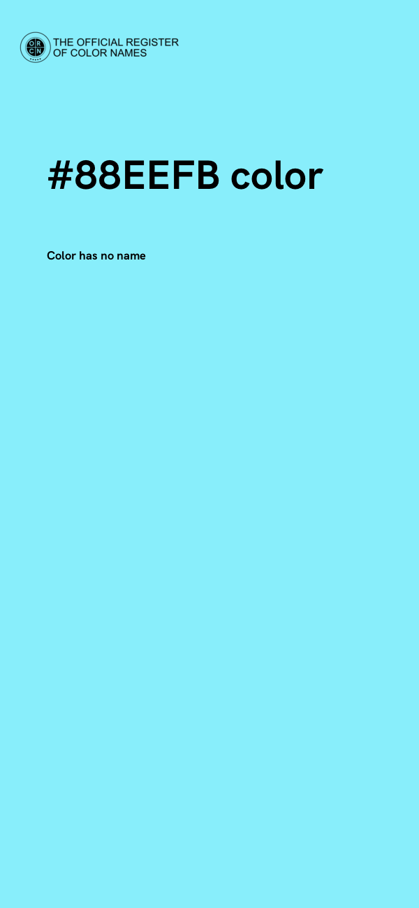 #88EEFB color image