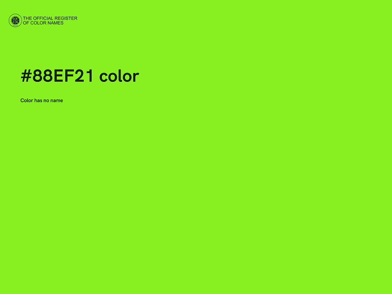 #88EF21 color image