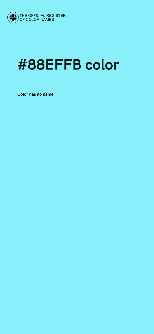 #88EFFB color image