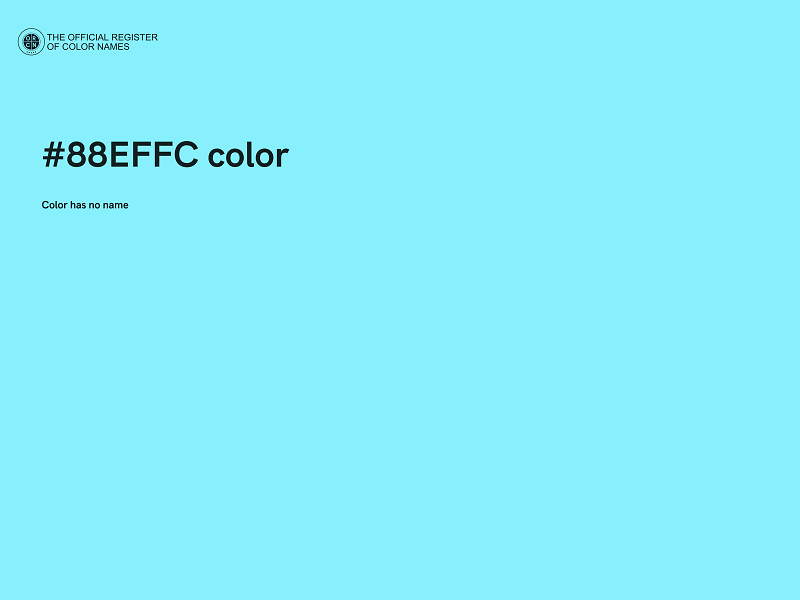 #88EFFC color image