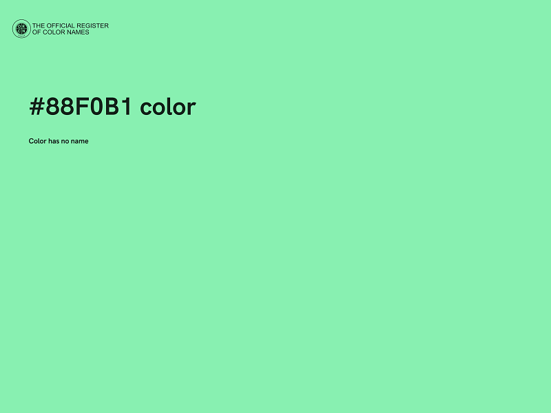 #88F0B1 color image