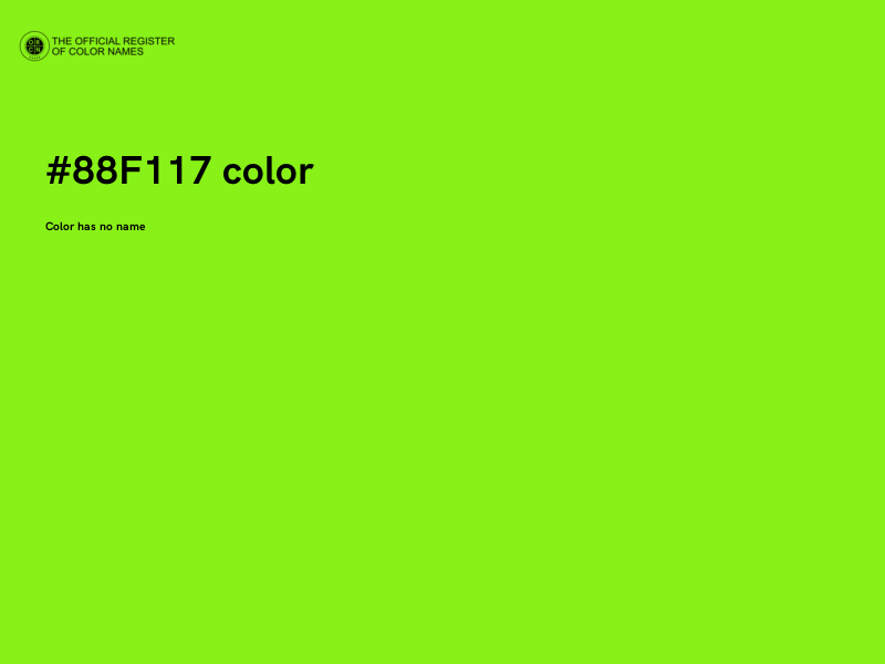 #88F117 color image
