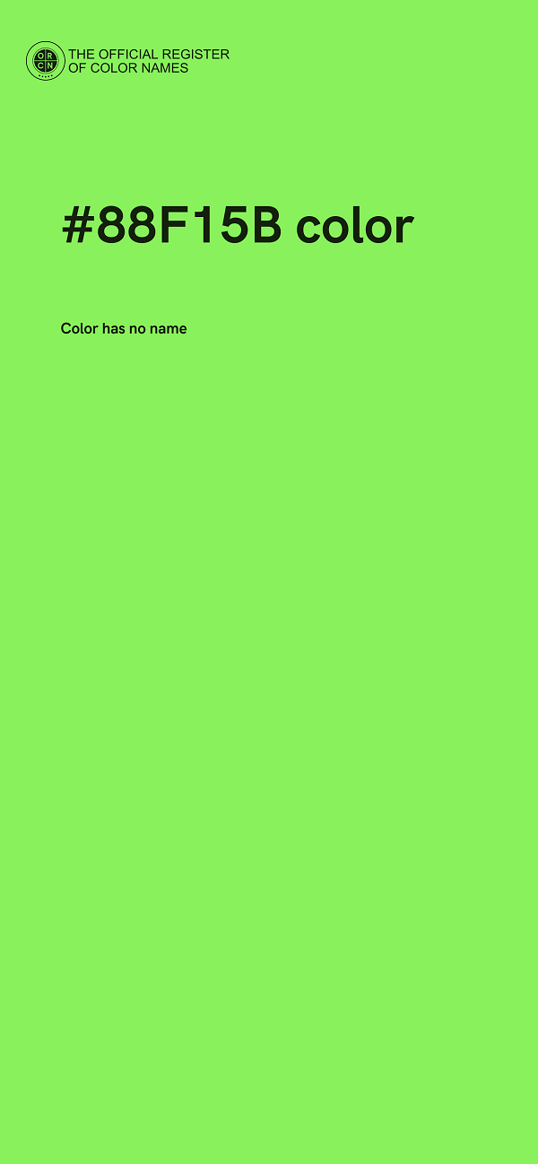 #88F15B color image