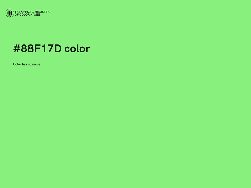 #88F17D color image