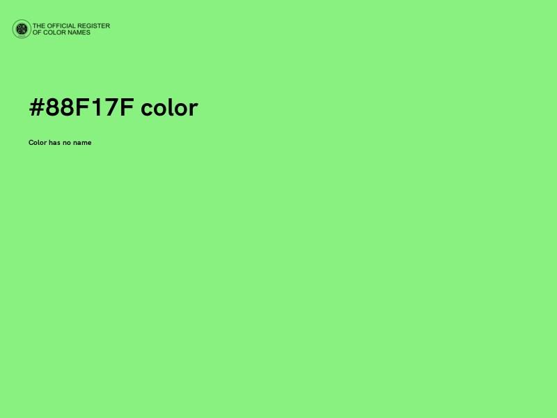 #88F17F color image
