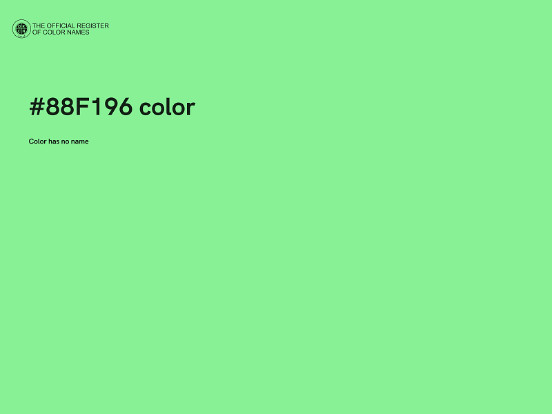 #88F196 color image