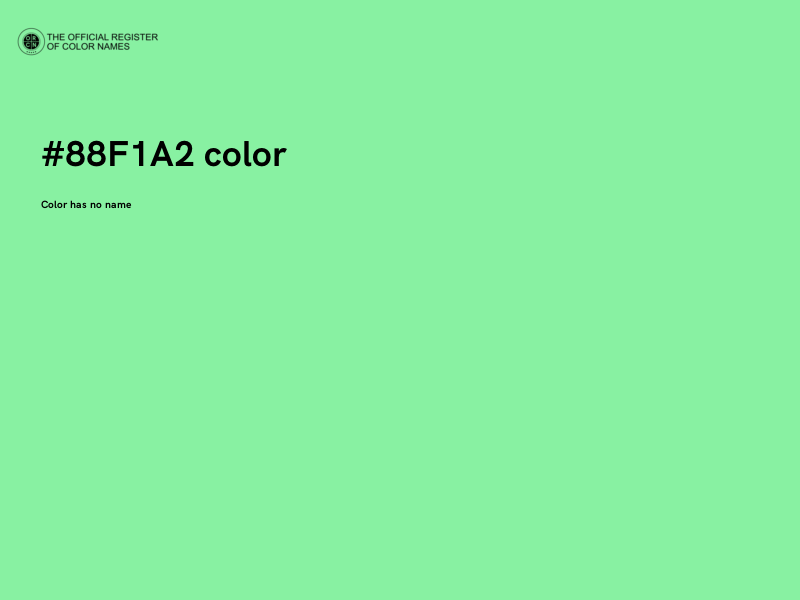#88F1A2 color image