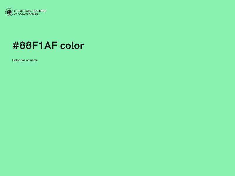 #88F1AF color image