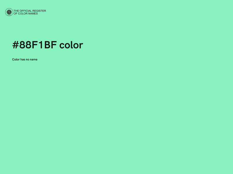 #88F1BF color image