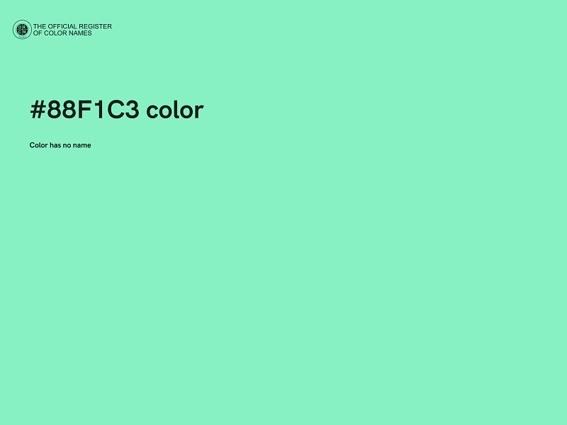 #88F1C3 color image