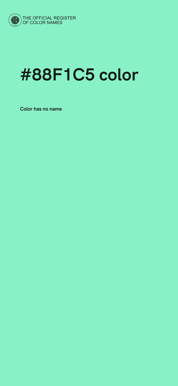 #88F1C5 color image