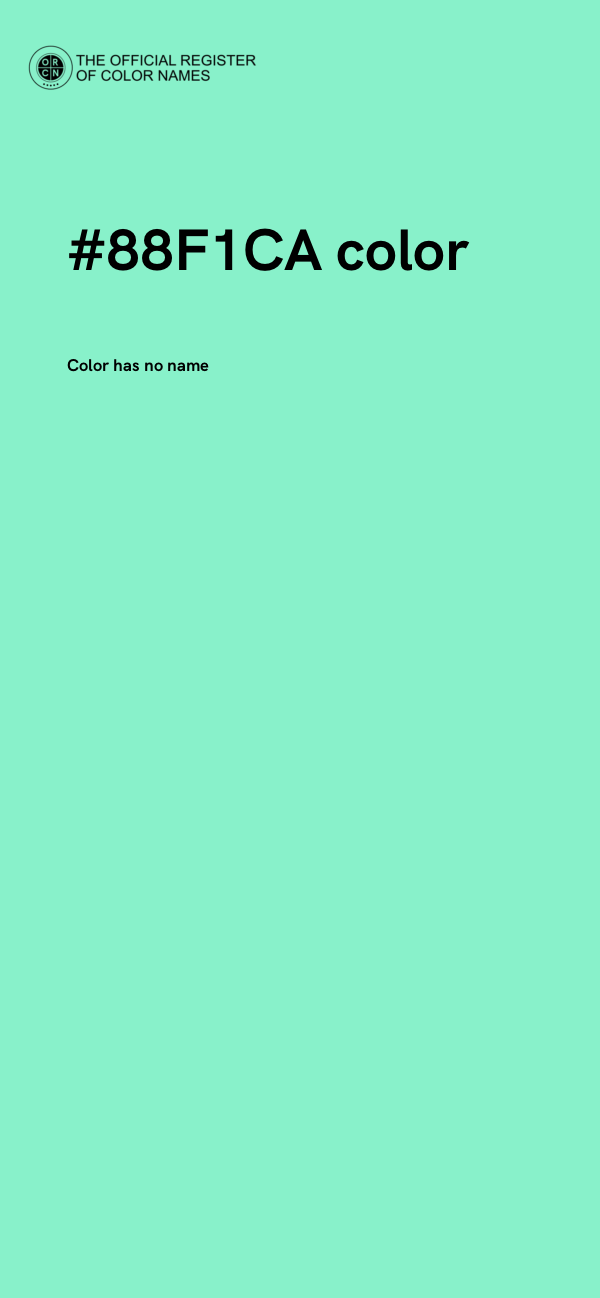 #88F1CA color image
