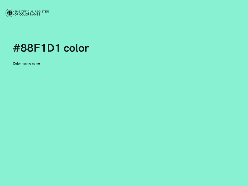 #88F1D1 color image