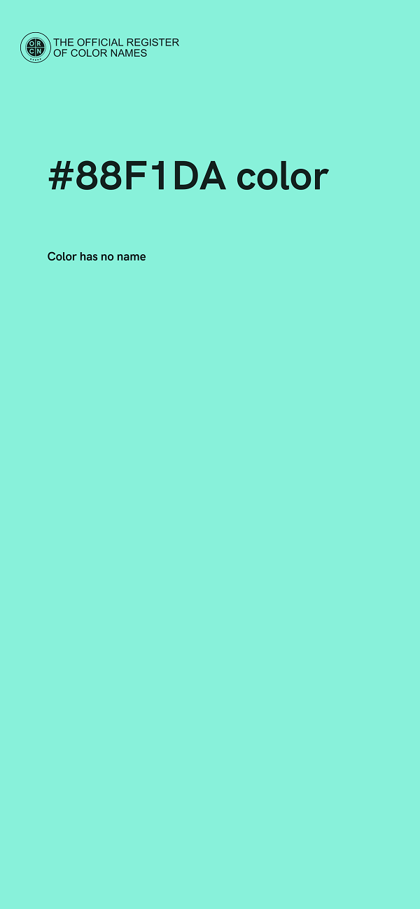 #88F1DA color image