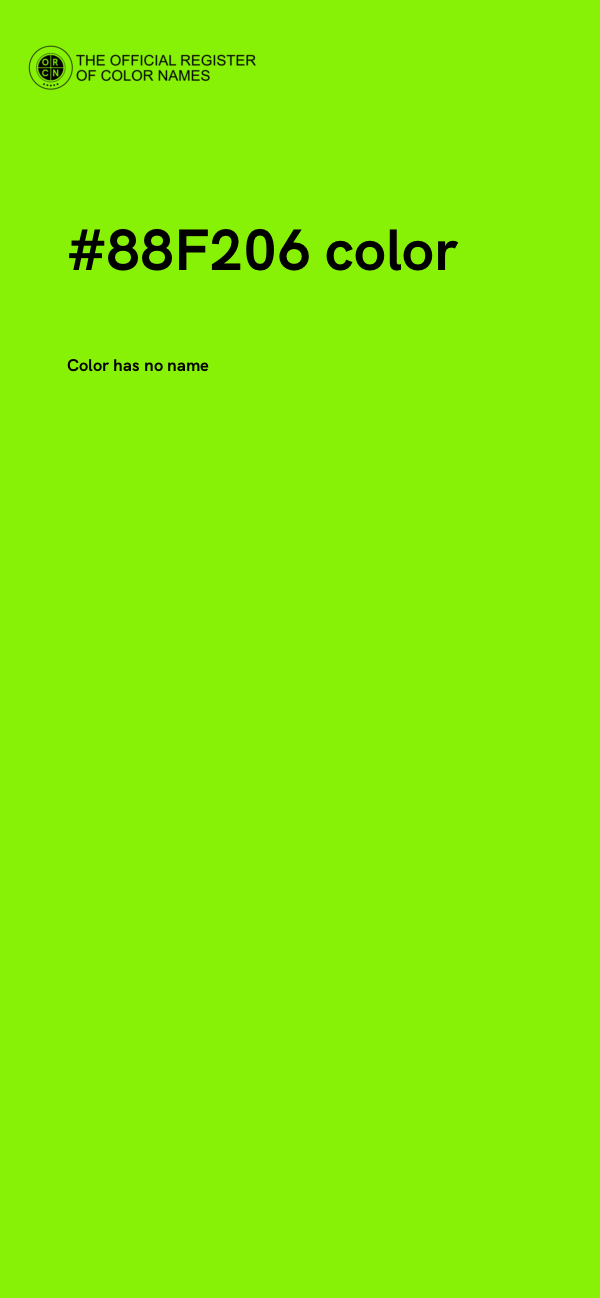 #88F206 color image