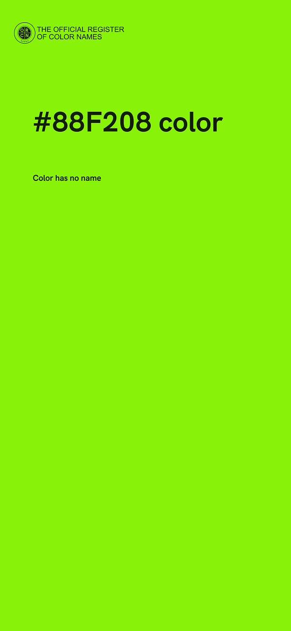 #88F208 color image